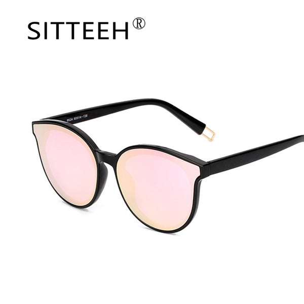 SITTEEH Sunglasses Cat eye glasses women men classic mirror oculos gafas de sol lunette feminino soleil mujer feminino 2018